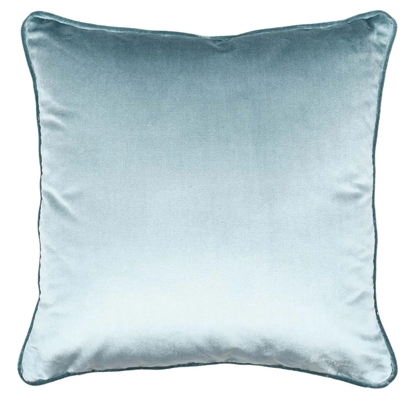 Cuscino Carrè in Velluto di Azzurro Polvere