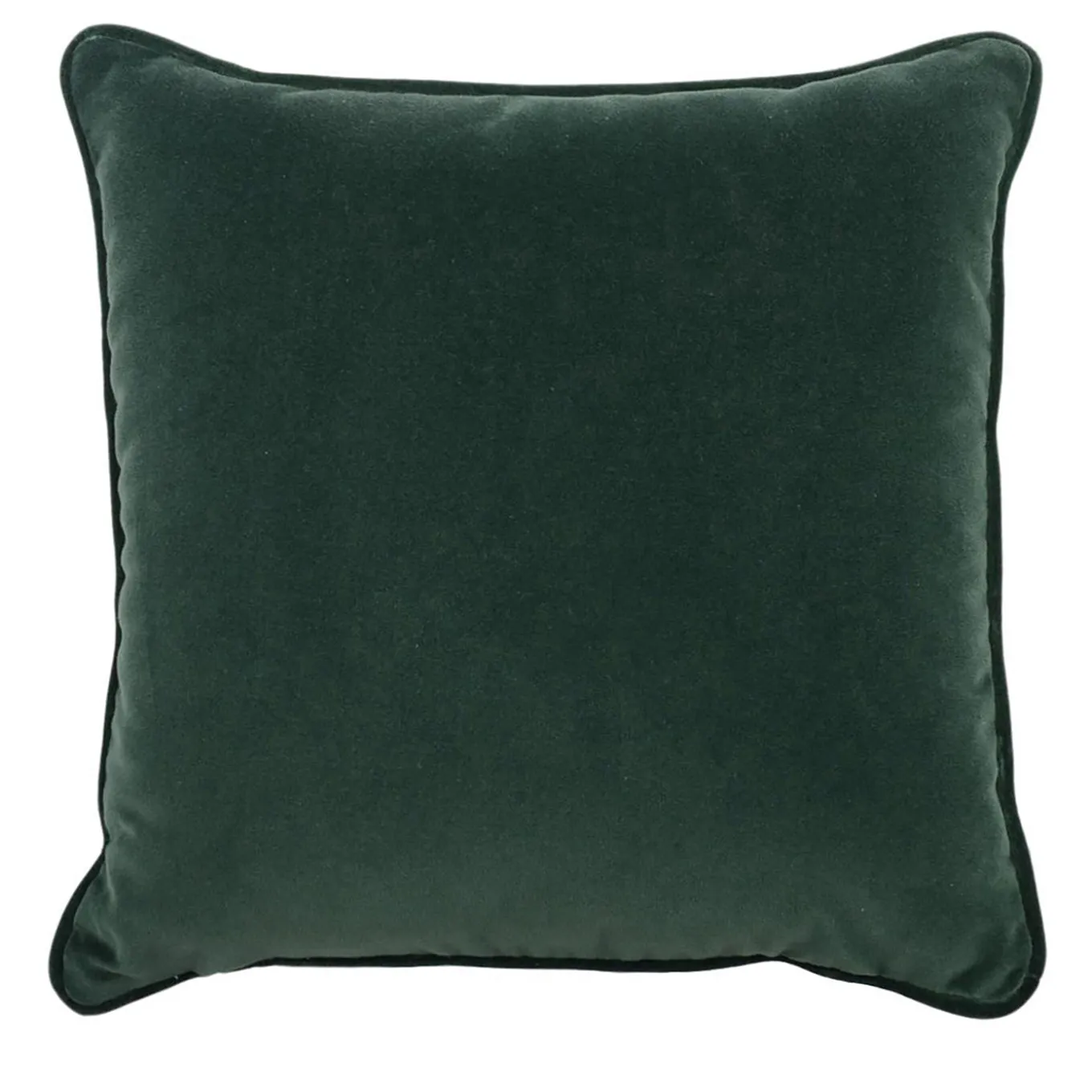 Cuscino Carrè in velluto verde scuro