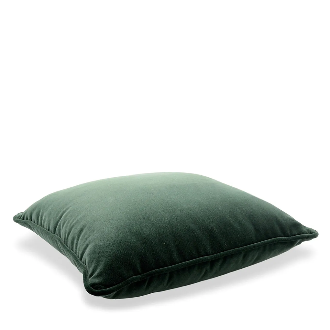 Cuscino Carrè in velluto verde scuro