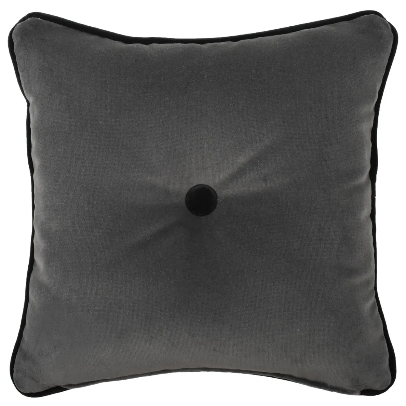 Cuscino Carrè Nero in tessuto jacquard Relief e Velluto di Cotone