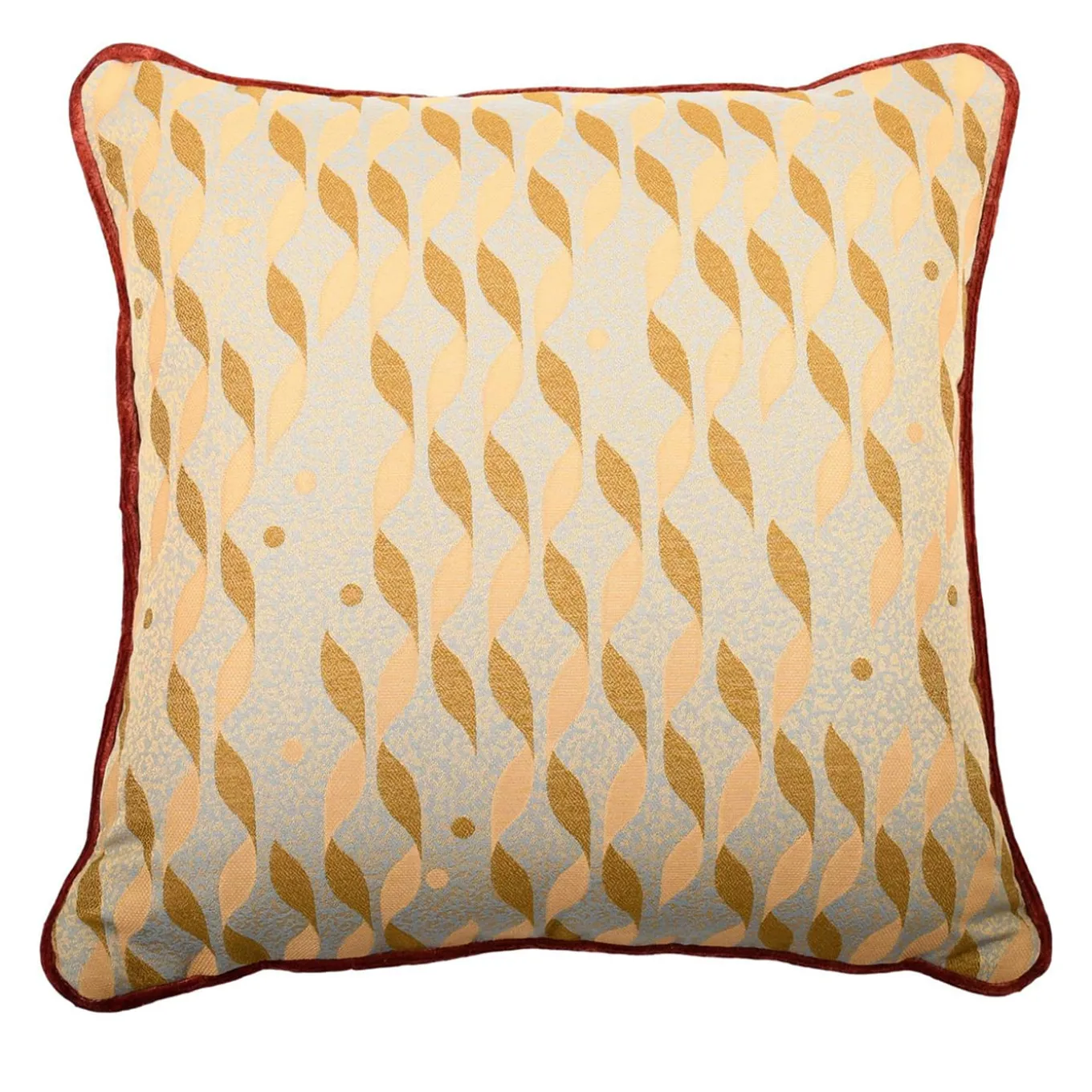 Cuscino Carrè Oro in tessuto jacquard TALIA