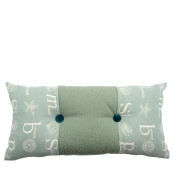 Cuscino con bottoni Cucù in Tessuto Jacquard