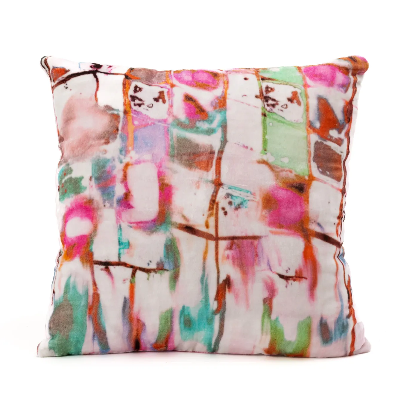 Cuscino imbottito in velluto di seta Jewel Dream