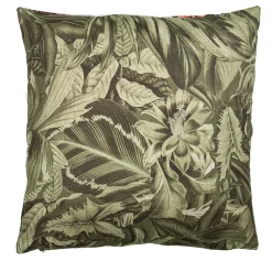 Cuscino in lino Animalia con panda e fiori viola