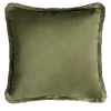 Cuscino in velluto verde Major Collection
