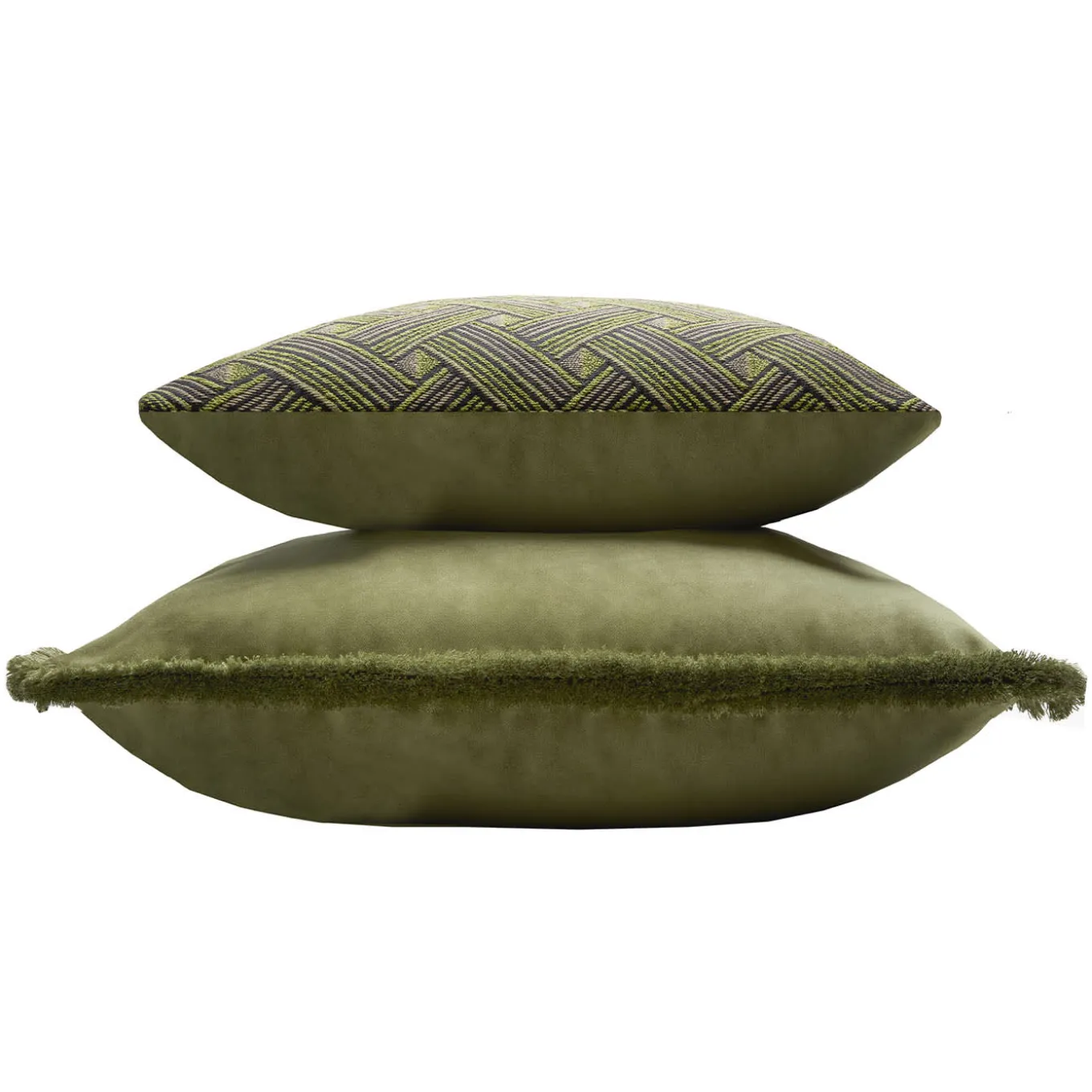Cuscino in velluto verde Major Collection