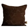 Cuscino Irremeabile Quadrato Floreale Marrone