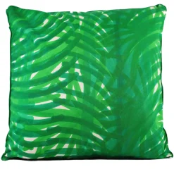 Cuscino Jungle in cotone verde