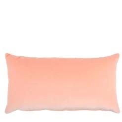 Cuscino Longue in Velluto di Cotone Peach