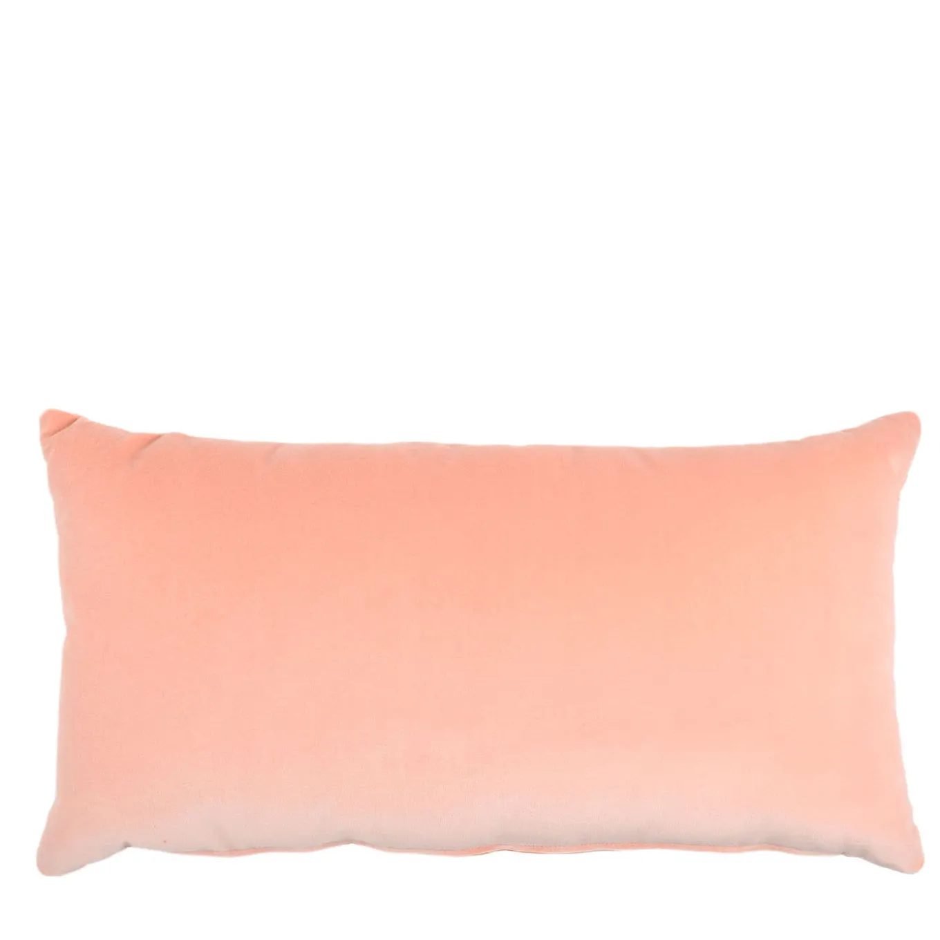 Cuscino Longue in Velluto di Cotone Peach