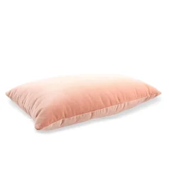 Cuscino Longue in Velluto di Cotone Peach