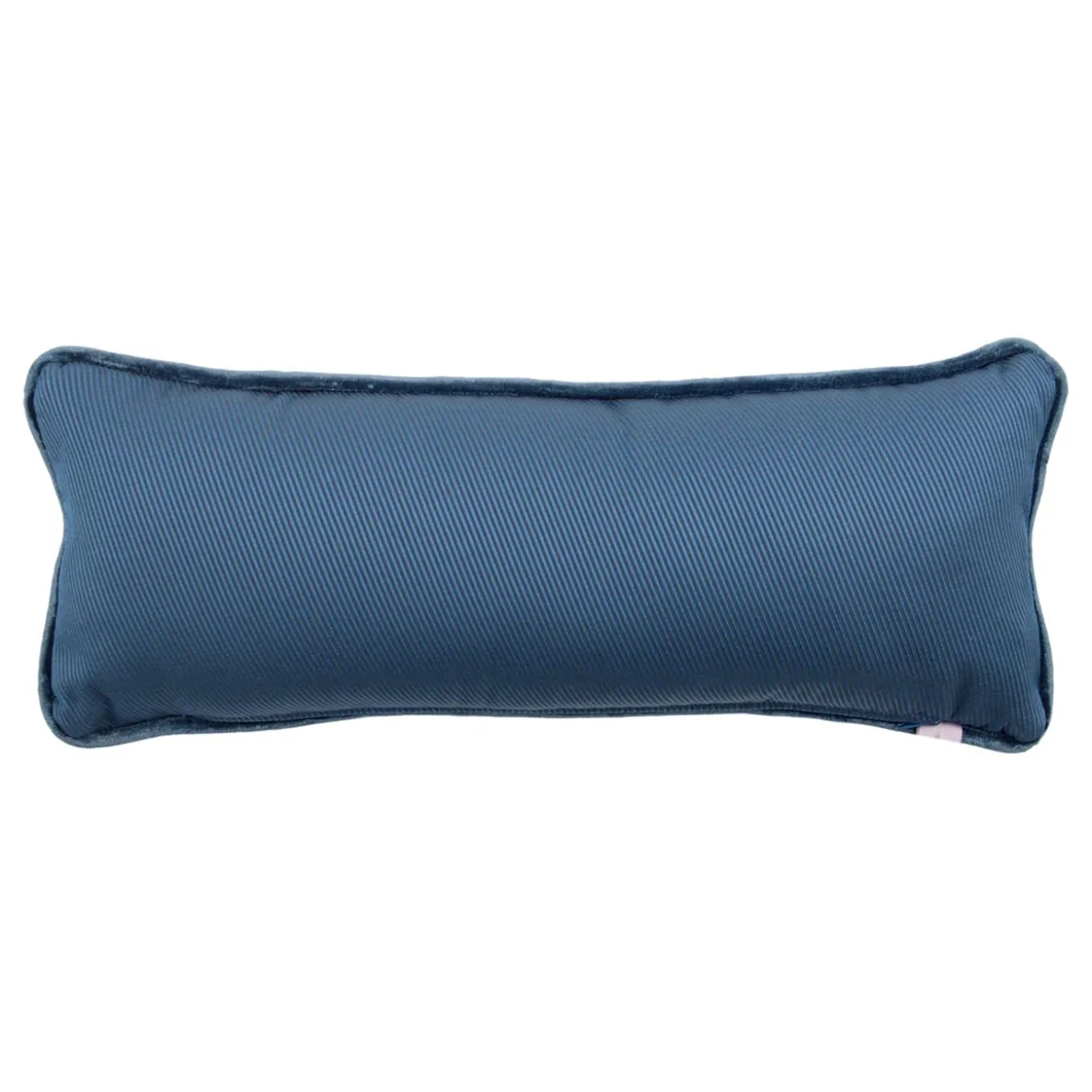 Cuscino Longue Rectangluar bianco in tessuto jacquard falso unitario