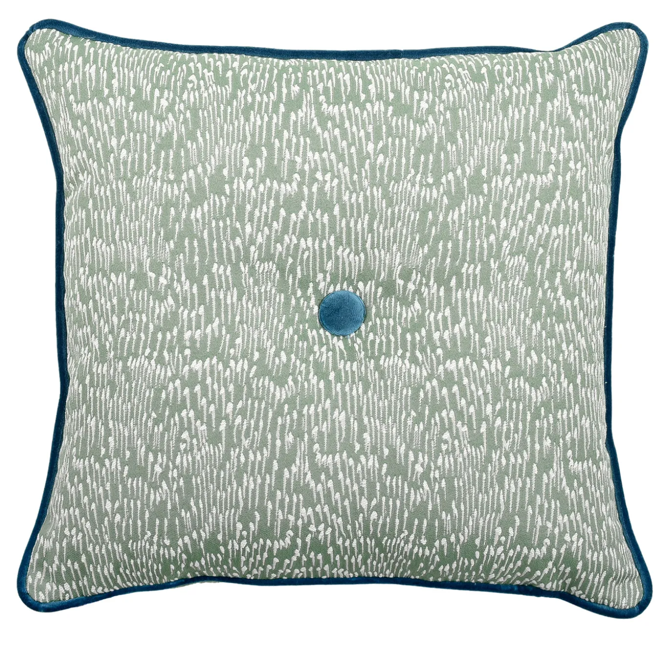 Cuscino quadrato Carrè in Filigrana Jacquard Comete Verde
