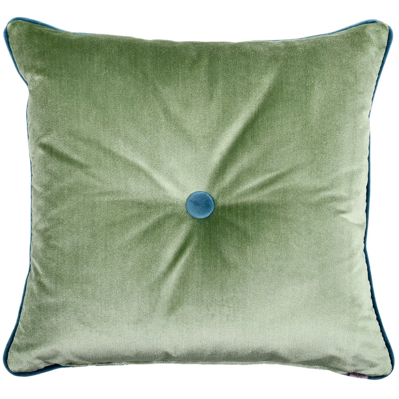Cuscino quadrato Carrè in Filigrana Jacquard Comete Verde