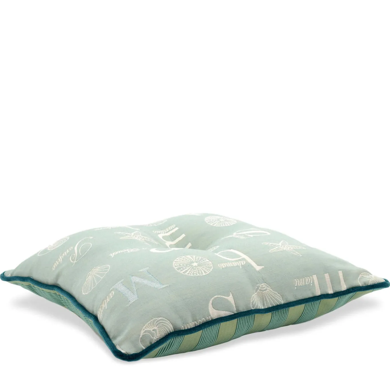 Cuscino quadrato Carrè in Tessuto Jacquard Riviera