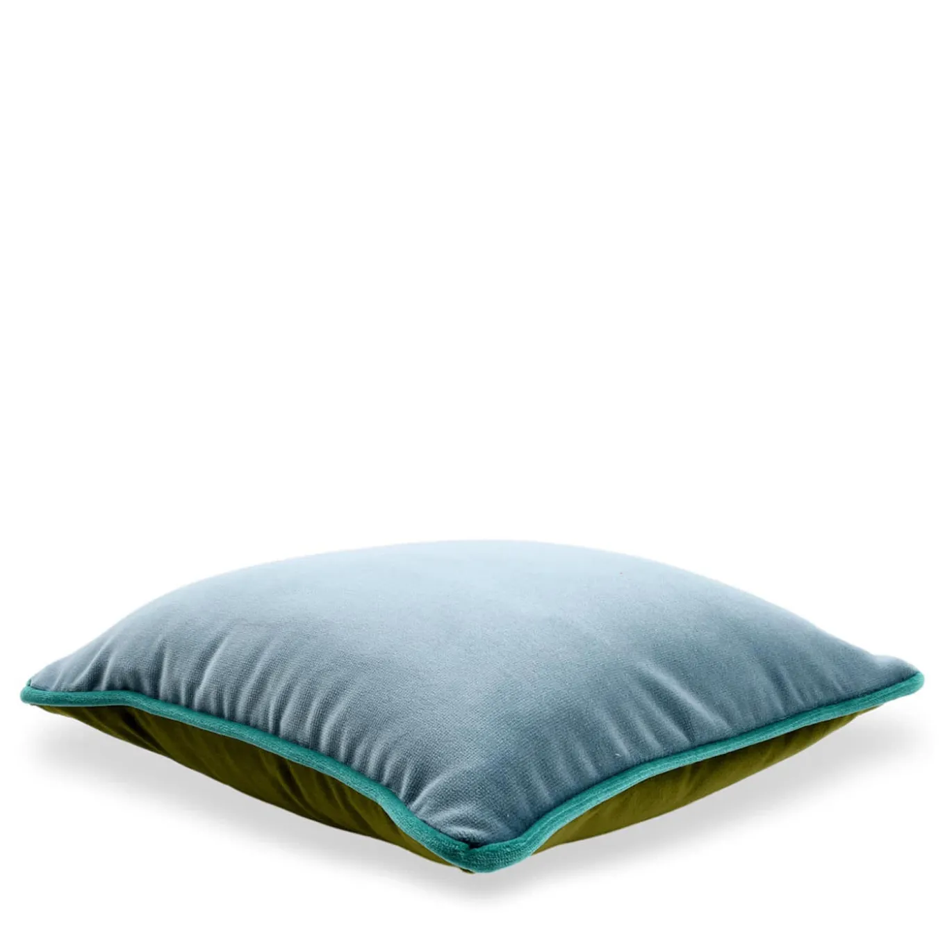 Cuscino quadrato Carrè verde azzurro