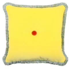 Cuscino Quadrato Giallo POPHUG di Pistacchio&Caffé