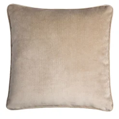 Cuscino quadrato Happy Frame in velluto beige