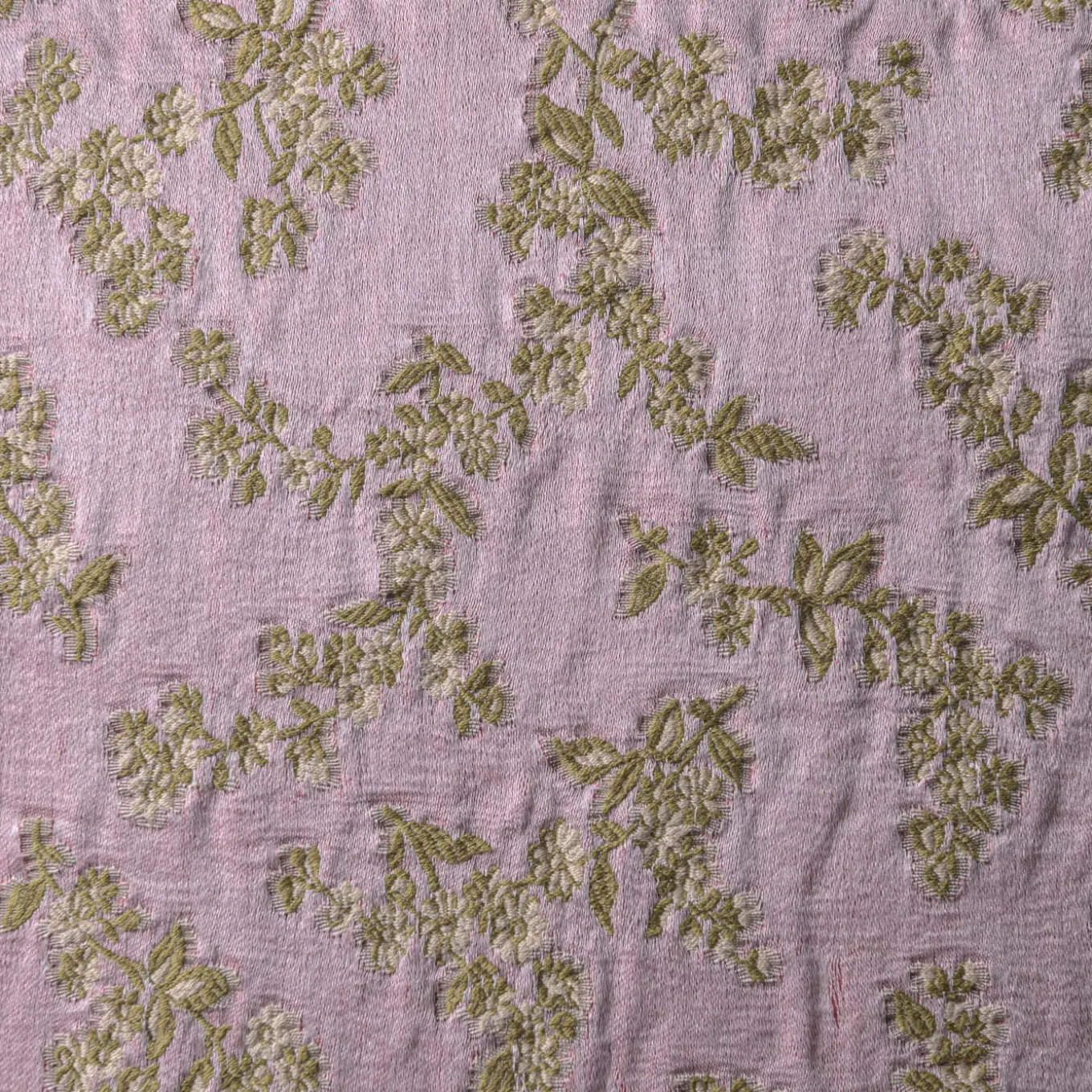 Cuscino quadrato Ledbetter in jacquard floreale rosa e oro