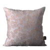 Cuscino quadrato Murcia in jacquard argentato e marrone