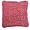 Cuscino reversibile in velluto Couture rosso e leopardo Glam