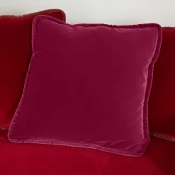 Cuscino reversibile in velluto Couture rosso e leopardo Glam