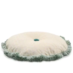 Cuscino Rotondo Bianco in Edizione Limitata POPHUG di Pistacchio&Caffé