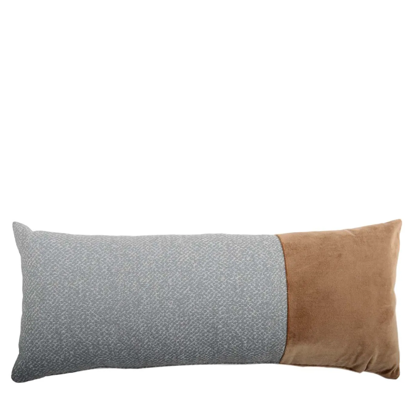 Cuscino semplice in tessuto jacquard e velluto di seta