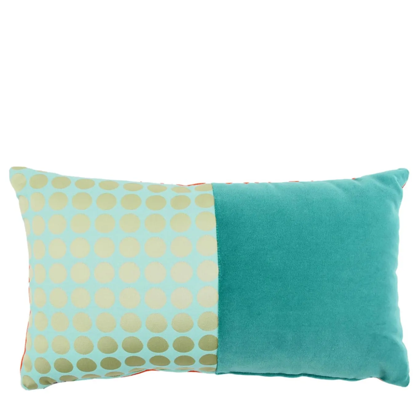Cuscino Tiffany Bis in tessuto jacquard a pois