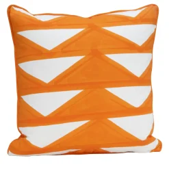 Cuscino Triangoli Arancione