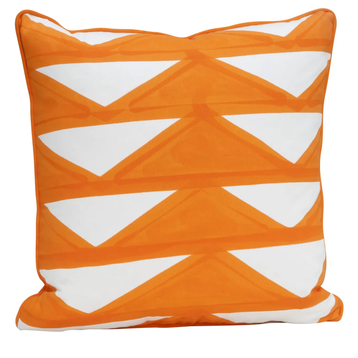 Cuscino Triangoli Arancione