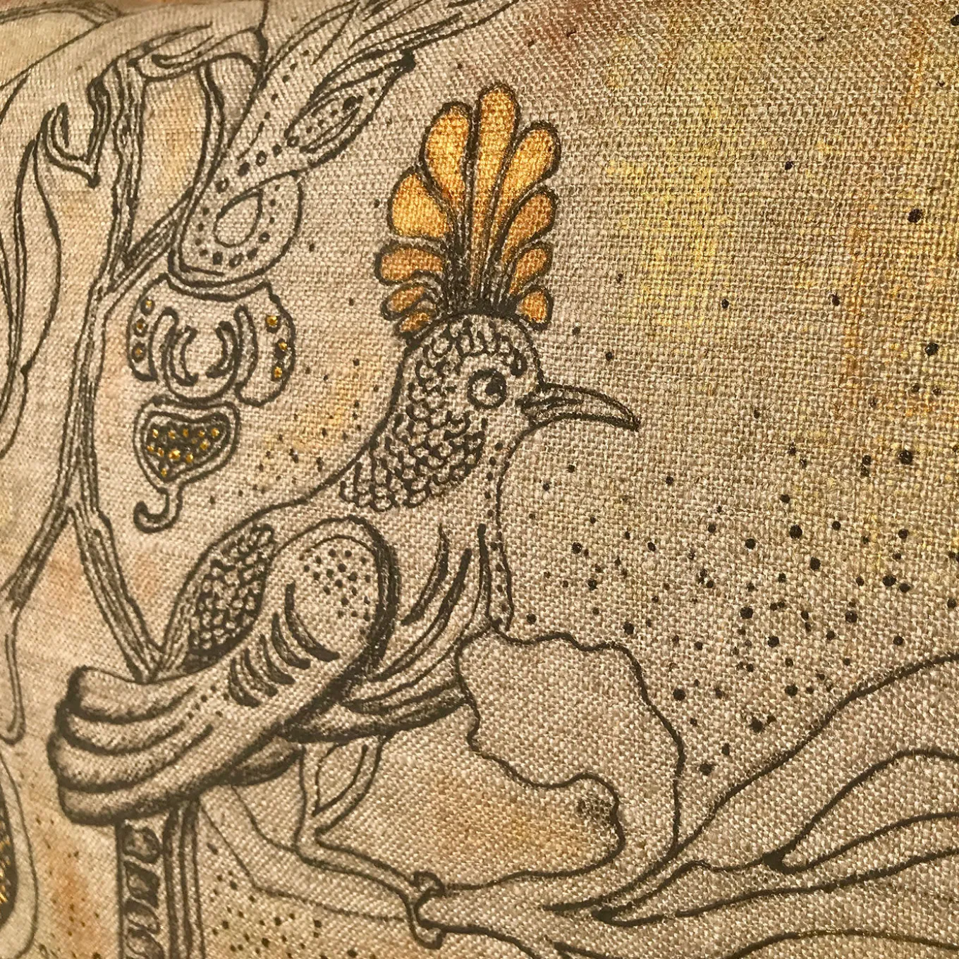 Cuscino Uccelli e Fiori 011