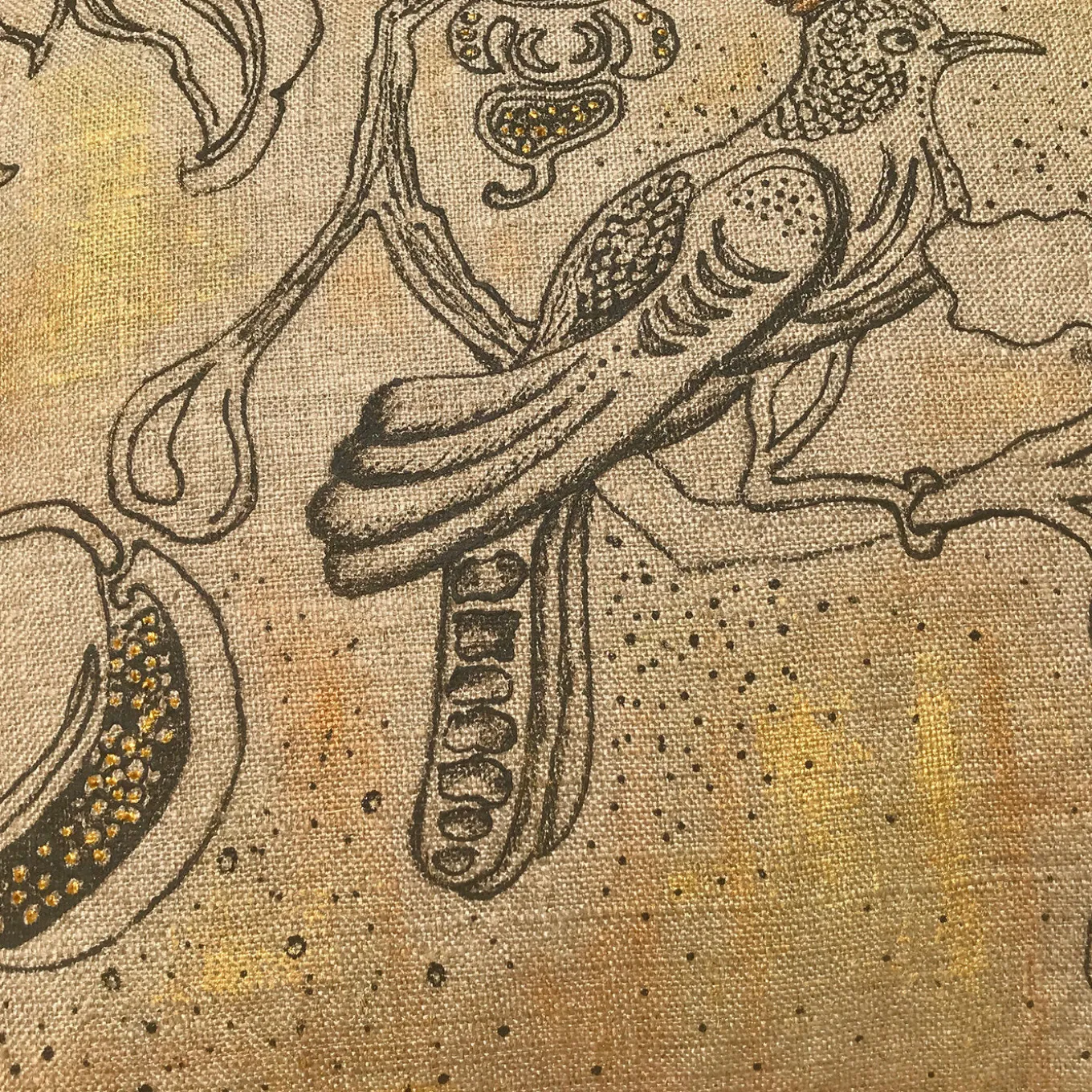 Cuscino Uccelli e Fiori 011