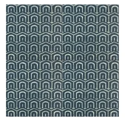 Daamè Set di 25 piastrelle quadrate blu #1