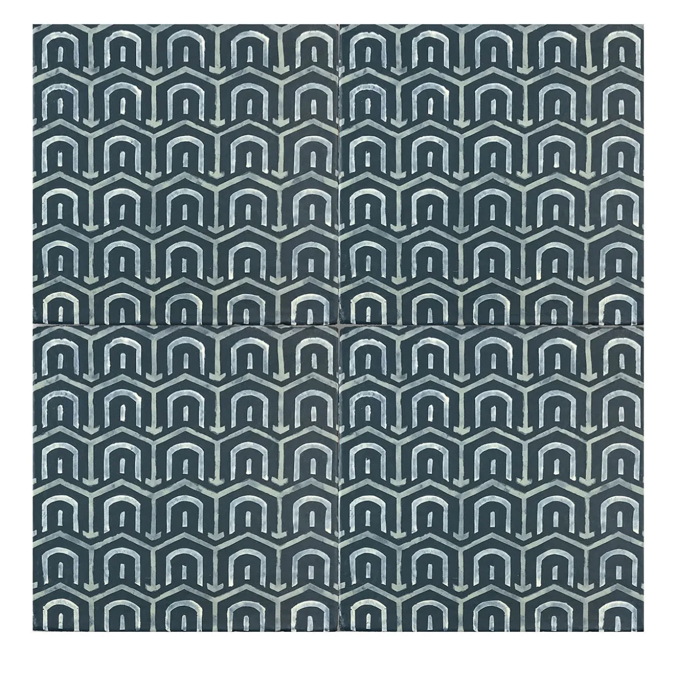 Daamè Set di 25 piastrelle quadrate blu #1