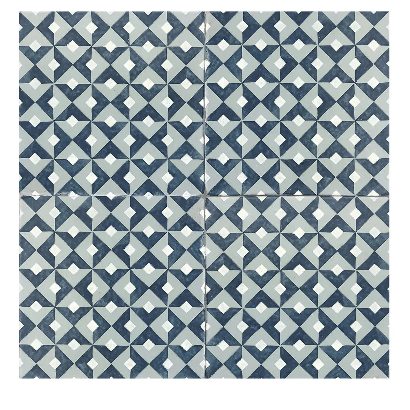 Daamè Set di 25 piastrelle quadrate azzurre #1