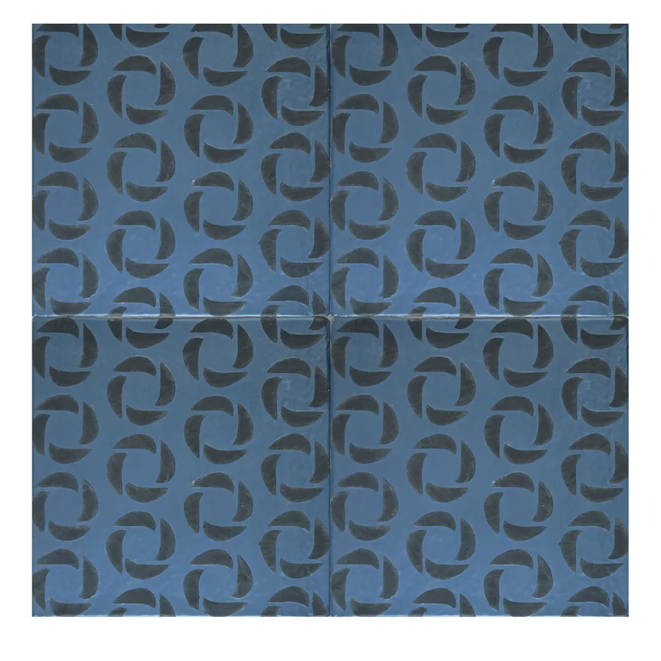 Daamè Set di 25 piastrelle quadrate blu #3