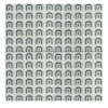 Daamè Set di 25 piastrelle quadrate grigie #2