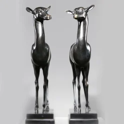 Daini Piccoli Coppia di Sculture
