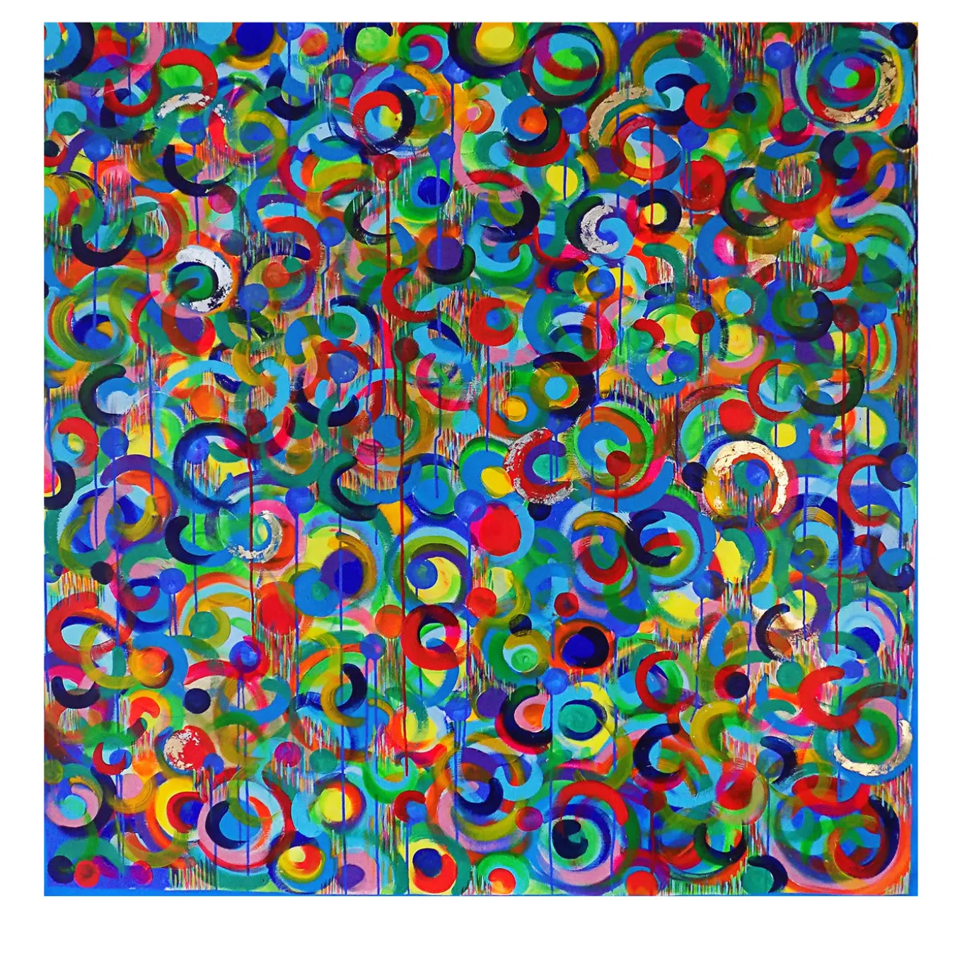 Danza dei colori Pittura acrilica di piccole dimensioni