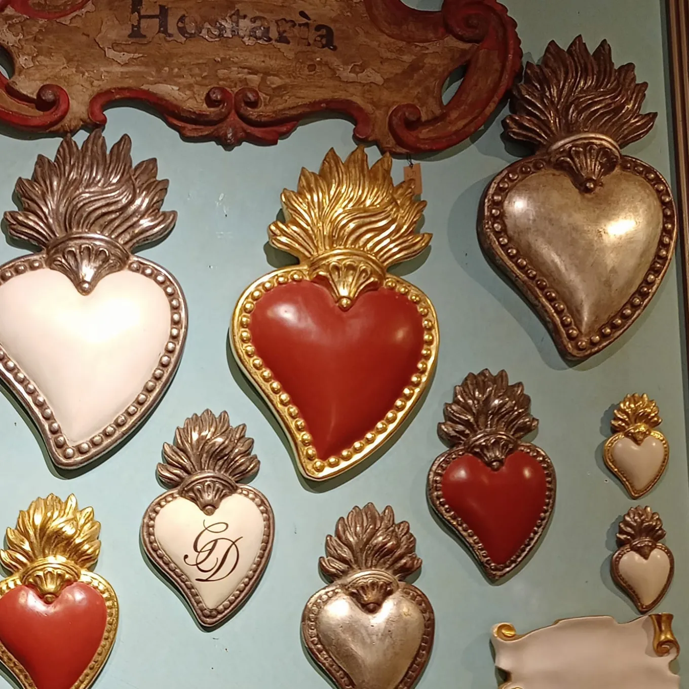 Decorazione murale del Sacro Cuore