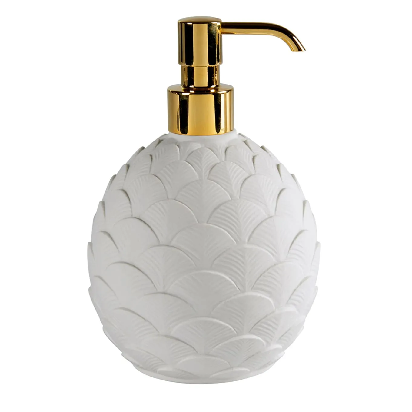 DISPENSER DI SAPONE ROTONDO A FORMA DI PAVONE - BIANCO #2