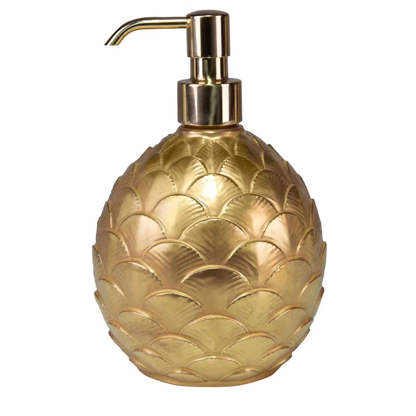 DISPENSER DI SAPONE ROTONDO CON PAVONE - ORO