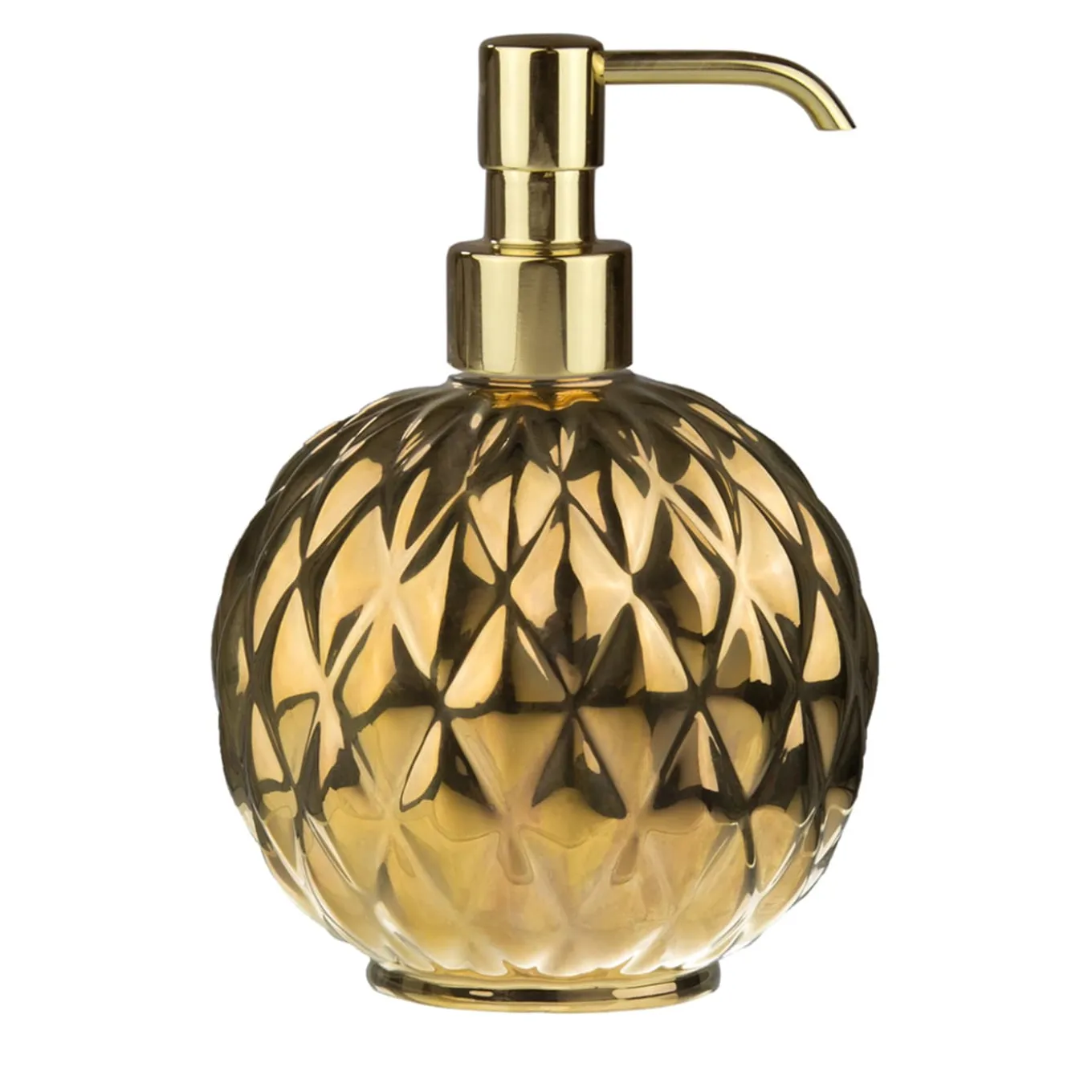 DISPENSER DI SAPONE ROTONDO BLACK TIE - ORO