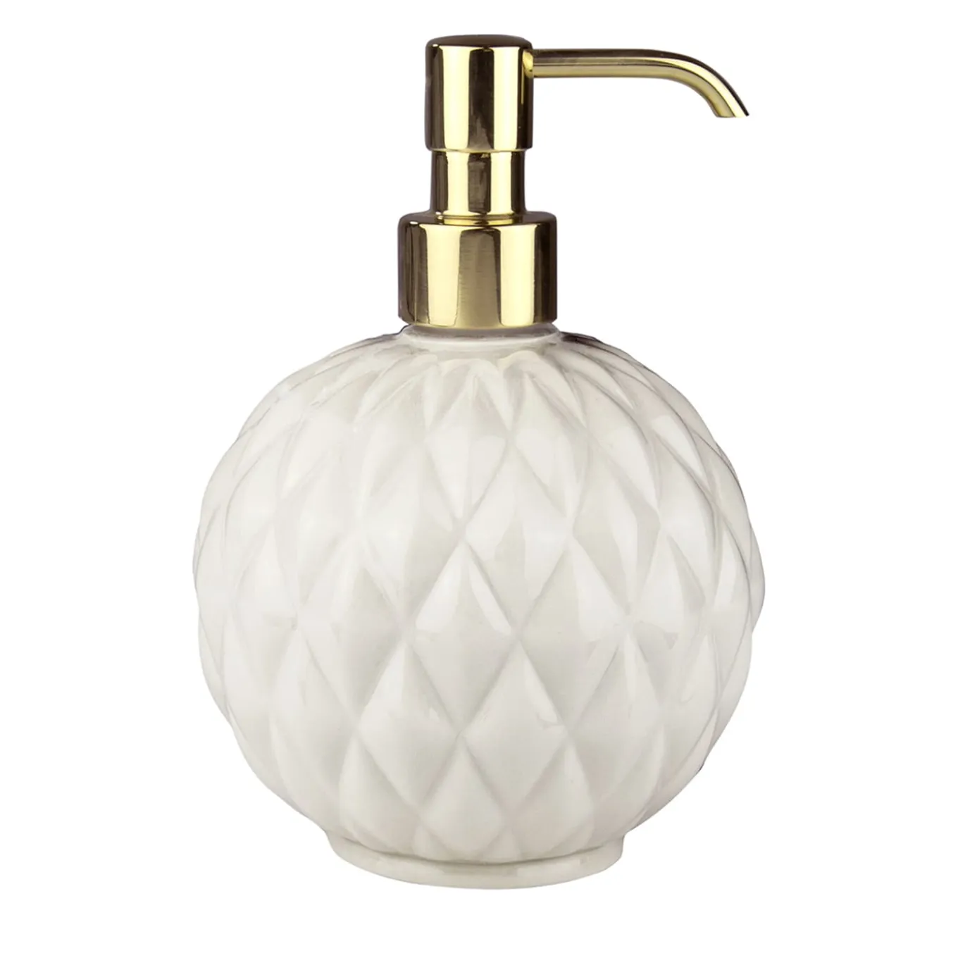 DISPENSER DI SAPONE ROTONDO BLACK TIE - BIANCO