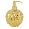 DISPENSER DI SAPONE ROTONDO BLACK TIE - ORO #2