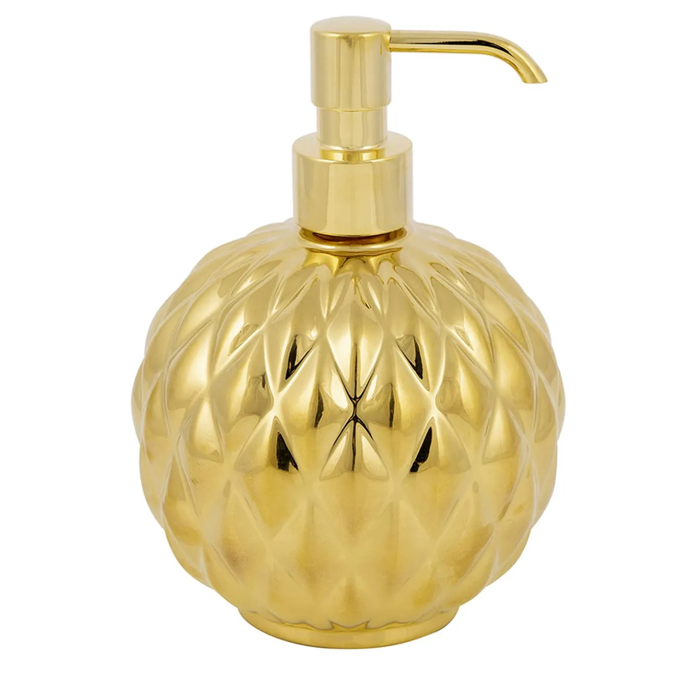 DISPENSER DI SAPONE ROTONDO BLACK TIE - ORO #2