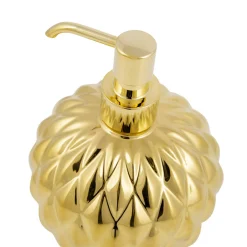 DISPENSER DI SAPONE ROTONDO BLACK TIE - ORO #2