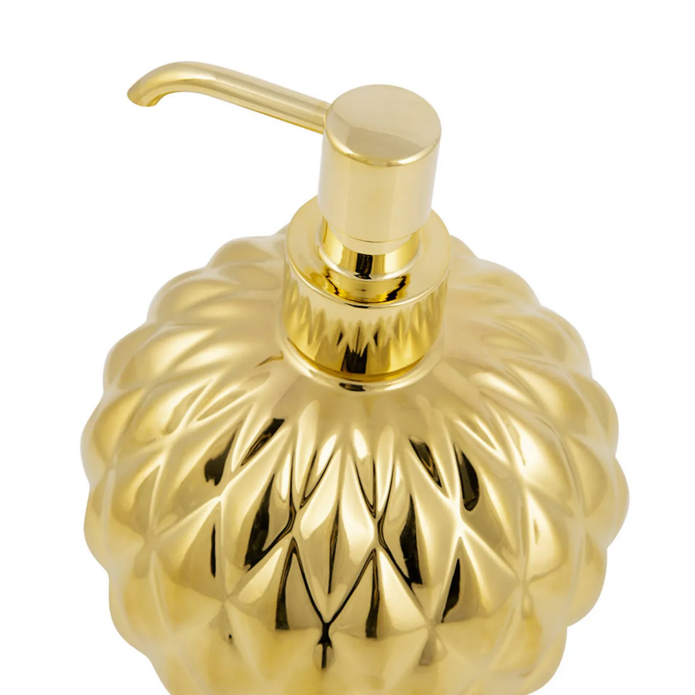 DISPENSER DI SAPONE ROTONDO BLACK TIE - ORO #2