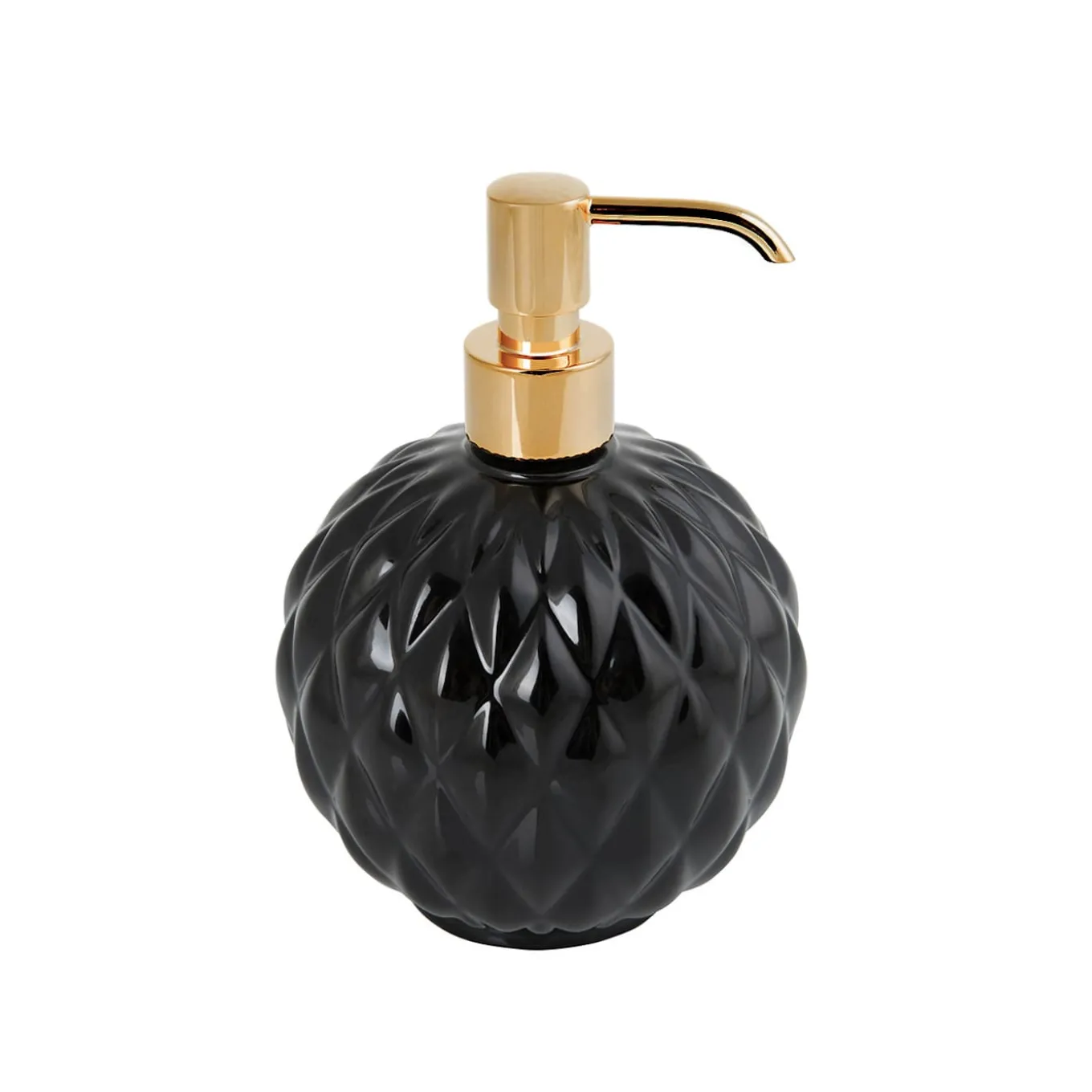 DISPENSER DI SAPONE ROTONDO BLACK TIE - NERO